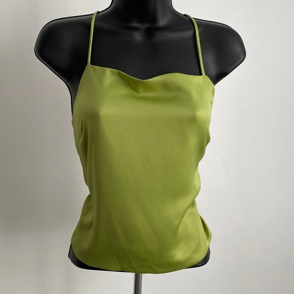 LEYDEN Women's Lace-Up Back Camisole Size M - Picture 2 of 8